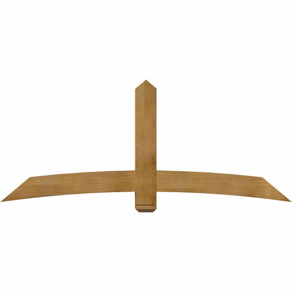 Ekena Millwork Bellingham Rough Sawn Timber Gable Bracket, Western Red Cedar, 84"W x 35"H x 6"D x 6"F, 10/12 Pitch GBW084X35X0606BEL00RWR - main
